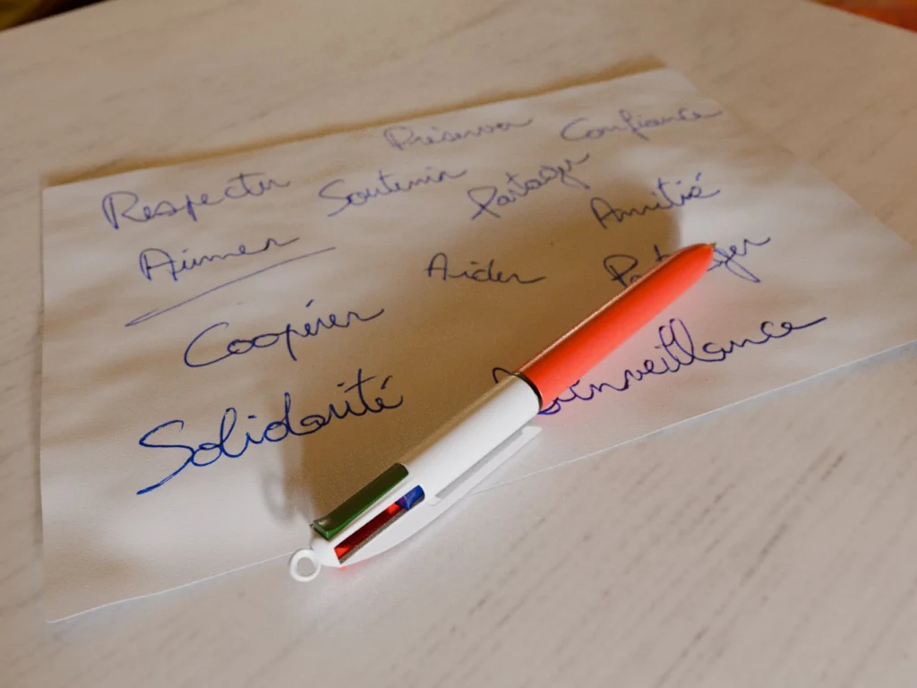 Stylo4Couleurs, vue principale