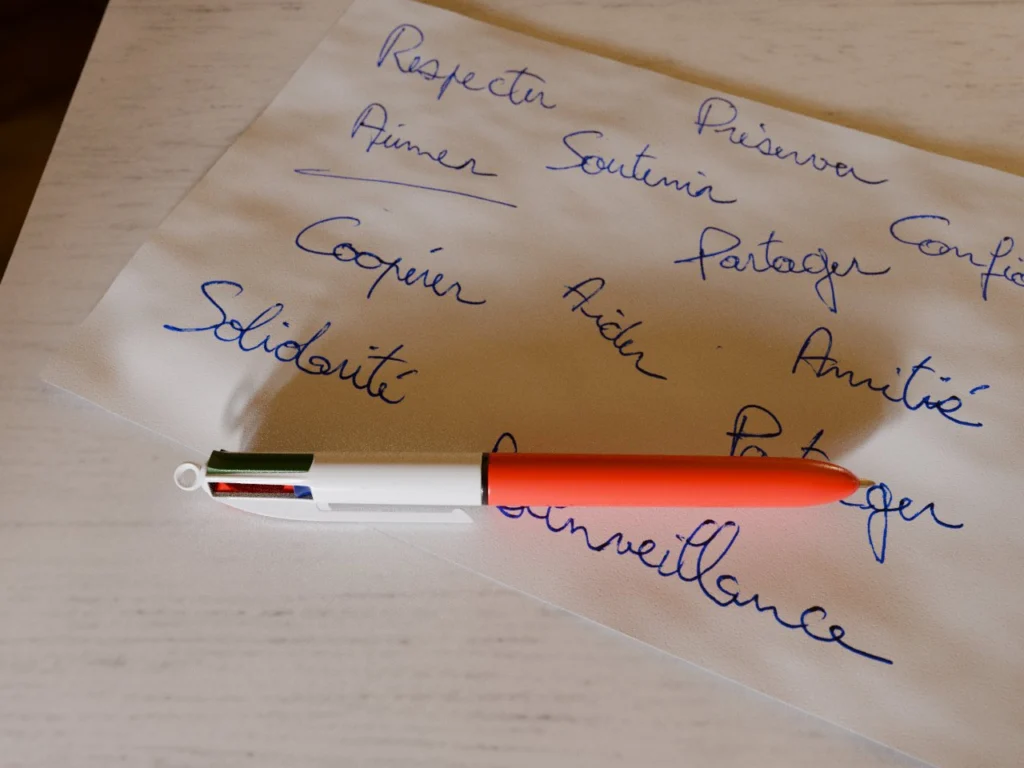 Stylo4Couleurs, vue de trois-quarts, plus en hauteur